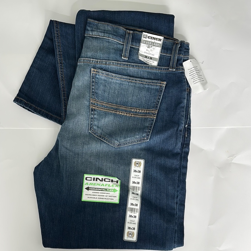 Cinch Men’s Silver Label SLIM - Mid Rise, Straight Leg 38x38 (never worn)